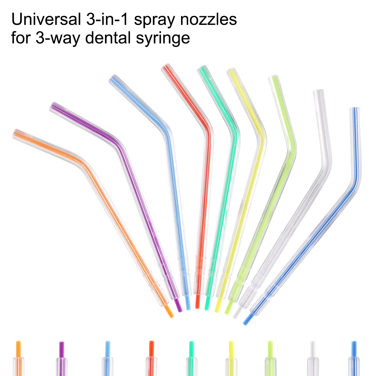 Disposable Nozzles Tips For Dental Triple Air Water Syringe 3 Way Syringe For Dental Unit Chair Dentistry Material