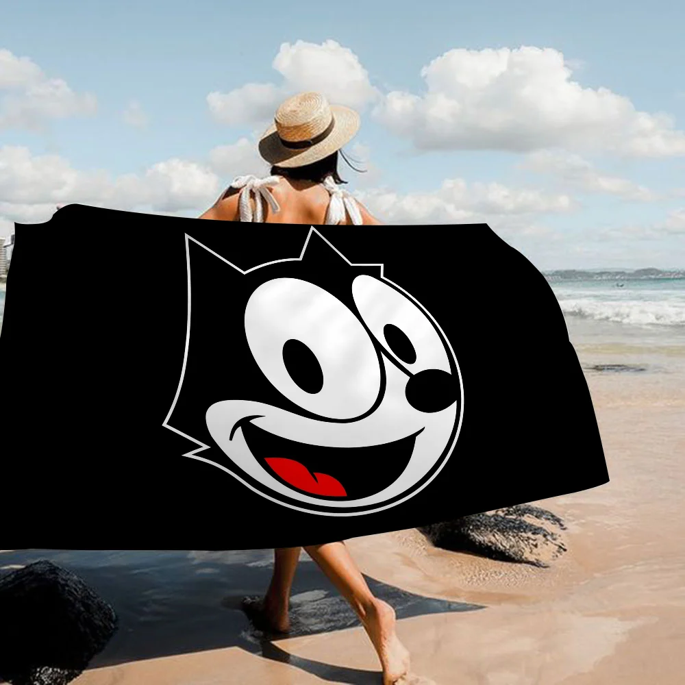 

The-F-Felix-C-Cats Towel Microfiber Beach Towel Absorbent Quick dry Soft Yoga Swimming Resort Mountain Climbing Towel