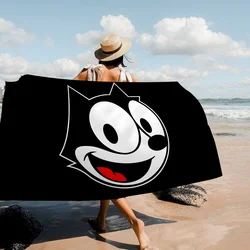 The-F-Felix-C-Cats Towel Microfiber Beach Towel Absorbent Quick dry Soft Yoga Swimming Resort Mountain Climbing Towel
