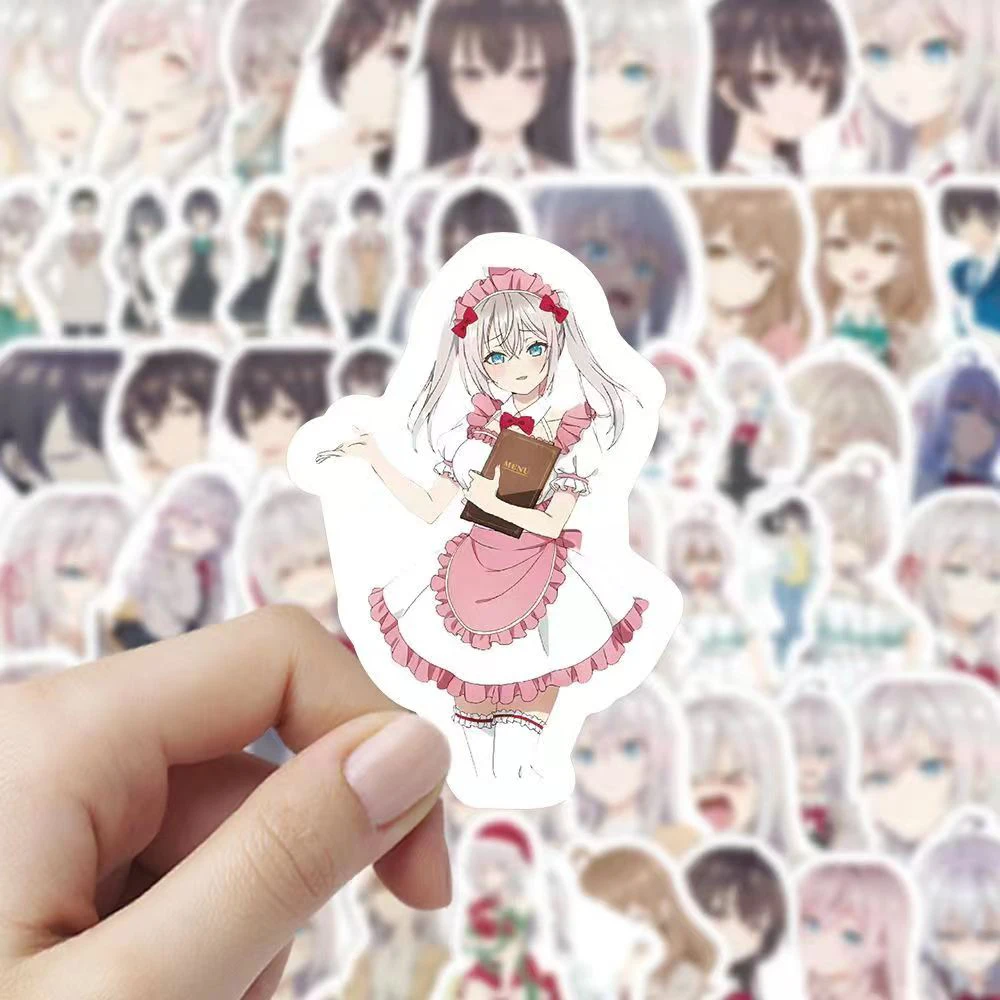 10/30/60pcs Alya Sometimes Hides Her Feelings In Russian Stickers Anime Stickers Kuze Alya Sticker Girls Suo Yuki Maria Decal