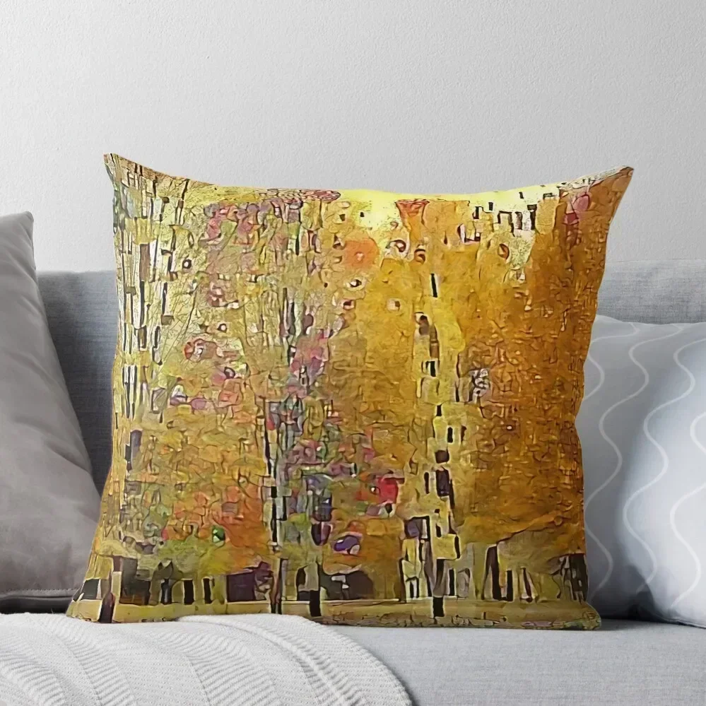 

Klimt Trees Throw Pillow Room decorating items Pillow Decor Embroidered Cushion Cover Custom Cushion pillow