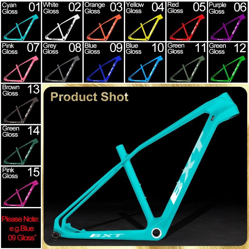BXT Full Carbon MTB Frame 27.5er Cadre Carbone T1000 Carbon Mountainbike Frame 27.5 inch Steekas MTB Carbon Fietsframe 27.5