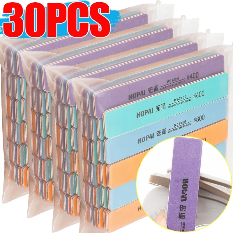 Wholesale Double Sided Sanding Stick Set Wet Dry Use Semi-Rigid Models Furniture Sandpaper Sticks Small Manual Polishing Tools