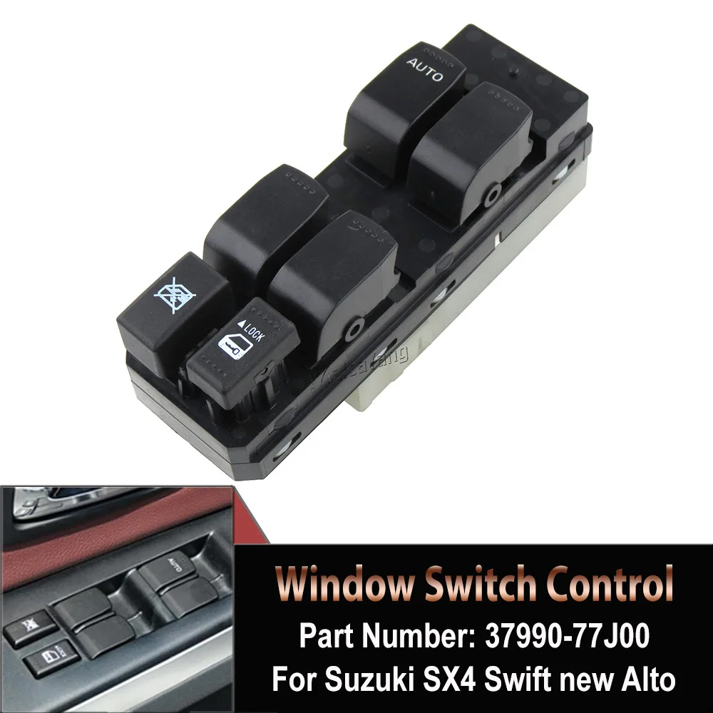 High Quality For Suzuki SX4 Swift 37990-77J00 Front Left Car Electric Power Window Master Control Regulator Glass Lifter Switch