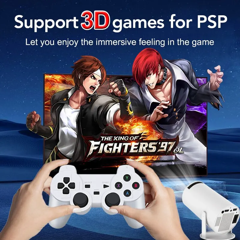 JoyStick da gioco con controller wireless doppio hy00 2.4G 4K 20000 giochi Gioco retrò da 64 GB per TV Box