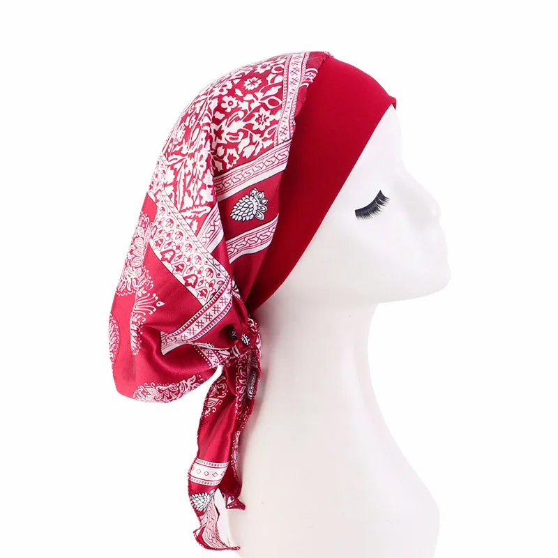 Fleck Schlafmütze Schlaf Nacht mütze Frauen Leoparden muster Kopf bedeckung Chemo Cap Kopftuch Haarausfall Haarpflege Haube Hut Turban Wrap