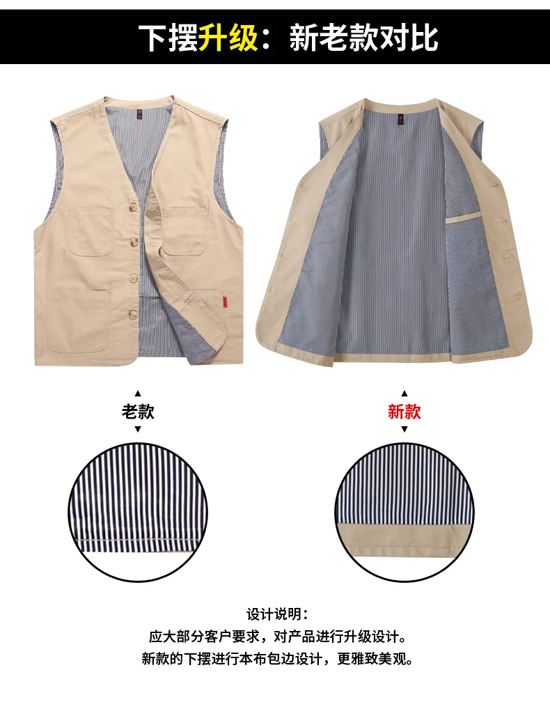 Men's Casual Denim Cotton Utility Vest Button Up Outdoor Pocketed Waistcoat Men Casual Slim Fit Sleeveless Jacket Vests Clothing 9 Sd8da687d2ebb4e02a724bc8347bfee0ca