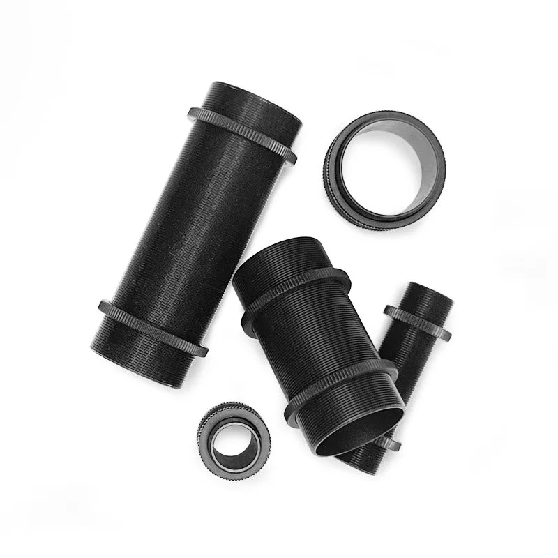 For Lens Sleeve Adapter External Threaded Sleeve Connector, Lens System Accessories Aluminum Black