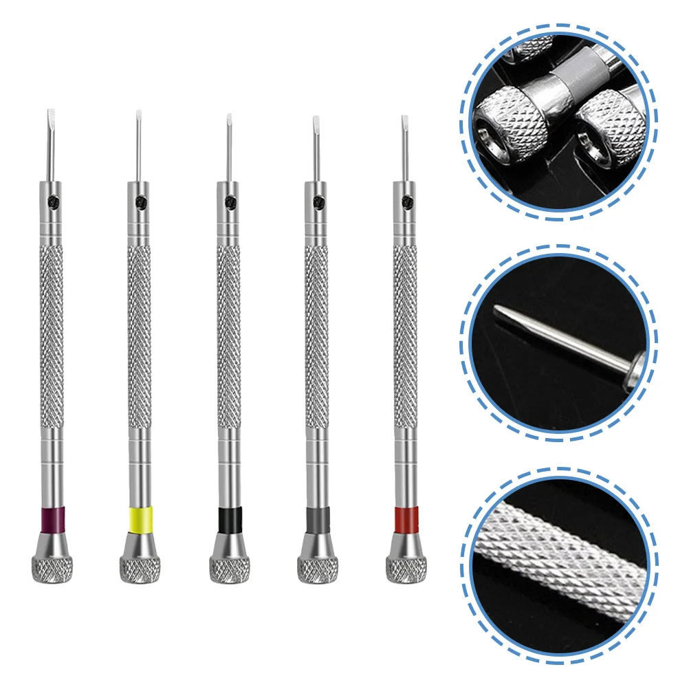 5Pcs Precise Screwdrivers Watch Repair Tool Set for Jewelry Multipurpose Portable Small Screwdriver Small Screwdriver