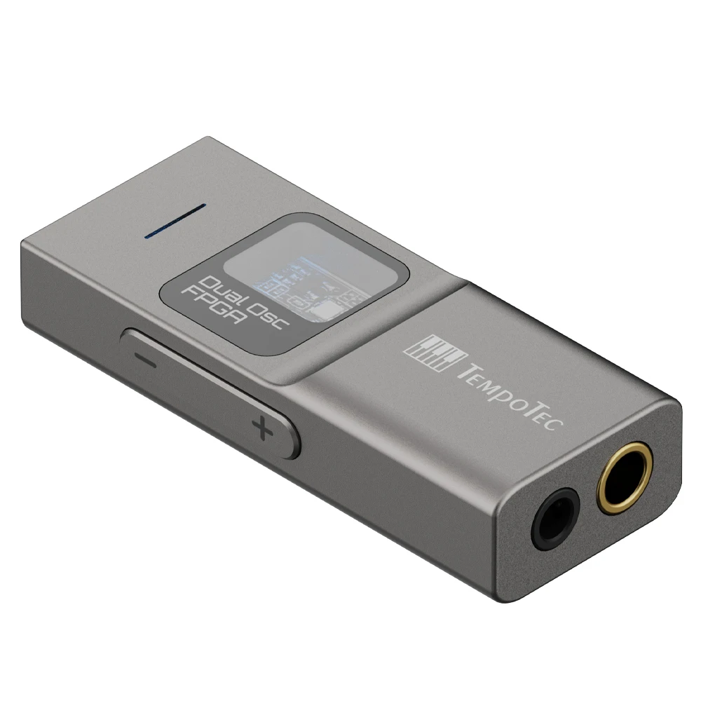 Tempotec Sonata Bhd Pro USB-C คู่เครื่องขยายเสียงหูฟัง DAC 4.4mm + 3.5MM PCM384kHz,DSD256,MQA8X, Tidal สำหรับ iPhone,Android,MacOS, Win