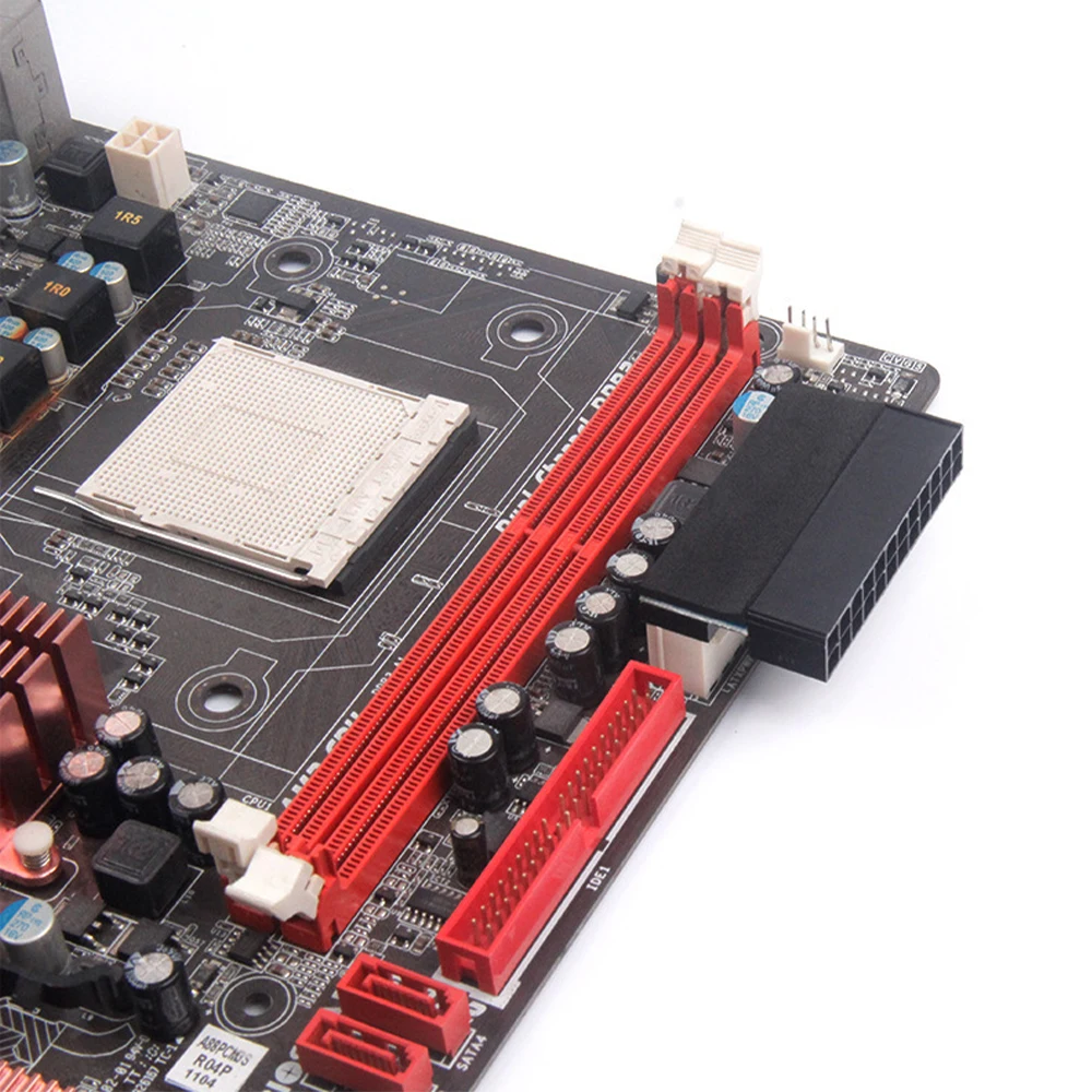 1pc ATX 24 Pin to 90 Degree Power Plug Adapter Mainboard Motherboard for Desktop PC Power Supply Cable Cords Connectors Modular