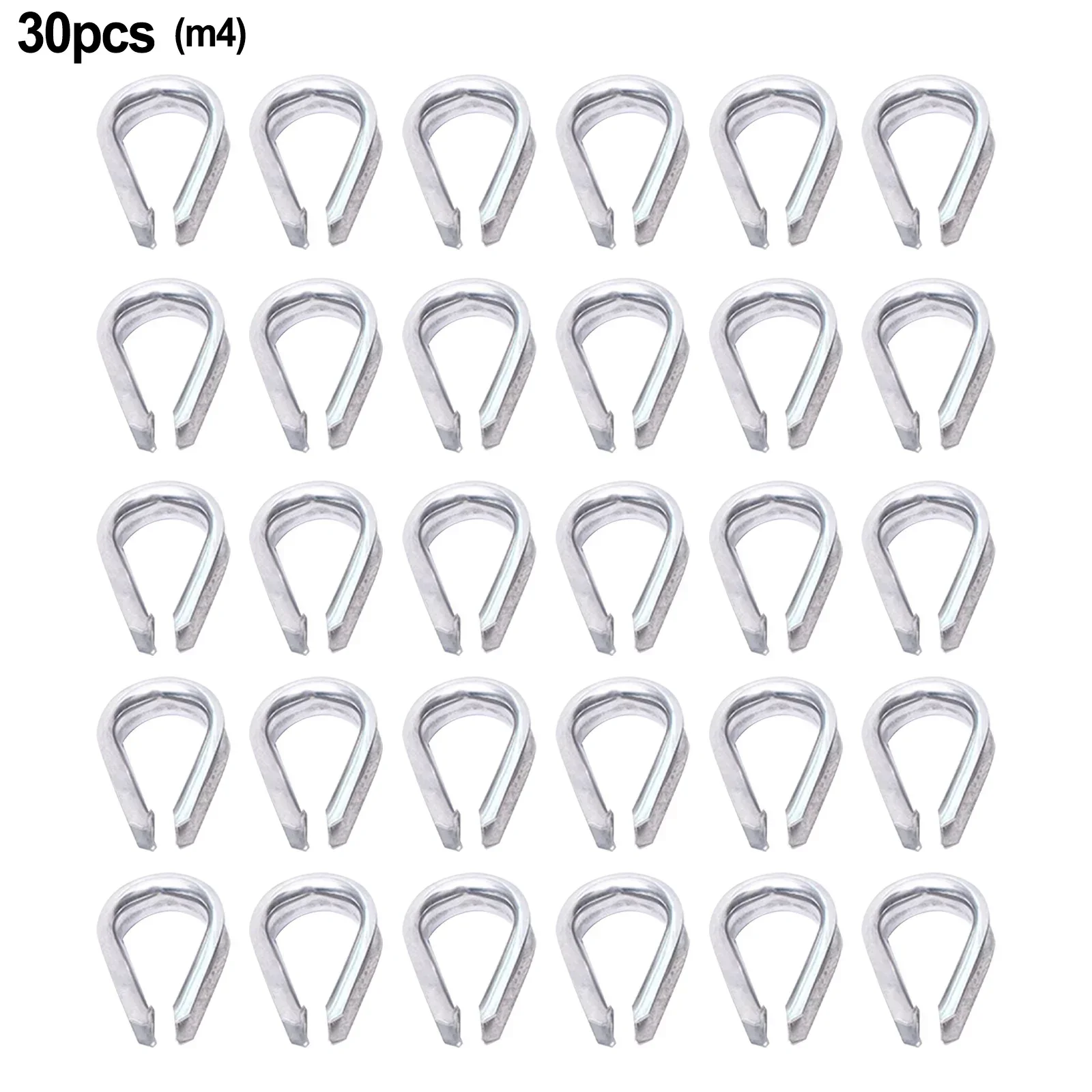 304 Stainless Steel M2 M8 Wire Rope Protective Sleeve Cable Thimbles Clamps Hasps Rigging Fasteners Chicken Heart Ring