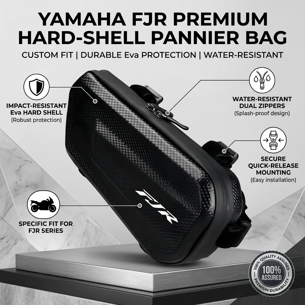 Easy To Clean Large Capacity EVA Motorcycle Saddle Bag Tool Bag With LOGO For YAMAHA FJR 1300 FJR1300 FJR1200