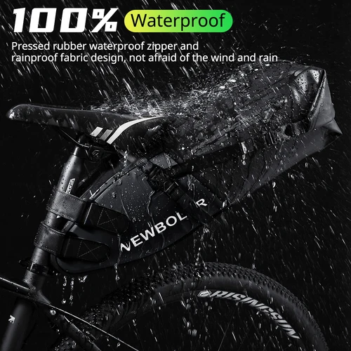 Imagen 2 del producto NEWBOLER-Juego de estabilizador de alforja para bicicleta, resistente al agua, 13L, gran capacidad, más estable, para bicicleta de montaña y carretera, puede adaptarse al portabotellas de agua
