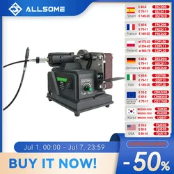 Allsome Mini Belt Sander, 180W Electric Sander with 10pcs 533*30mm Sanding Belts, Suitable for Makita 18V battery