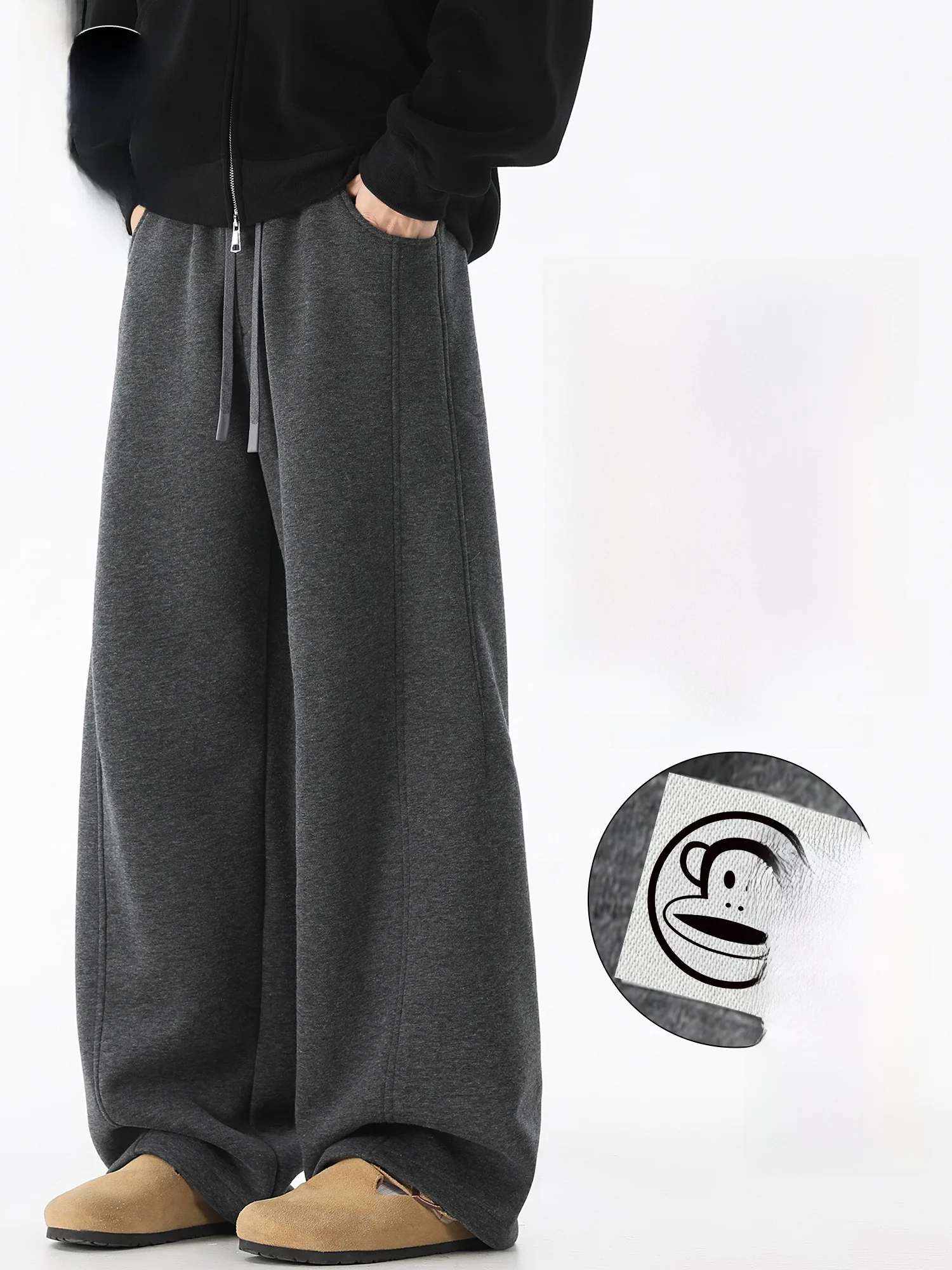 

Мужские повседневные брюки Paul Frank American Style: весенне-осенние, утепленные, с драпировкой, широкие, трикотажные, прямого кроя