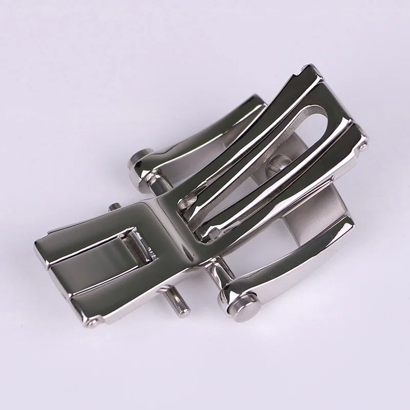 FUYIJIA New P-armigiani Leather Strap Butterfly Buckle 18mm Folding Buckle 316 Stainless Steel Polished / Brushed Watch Buckle