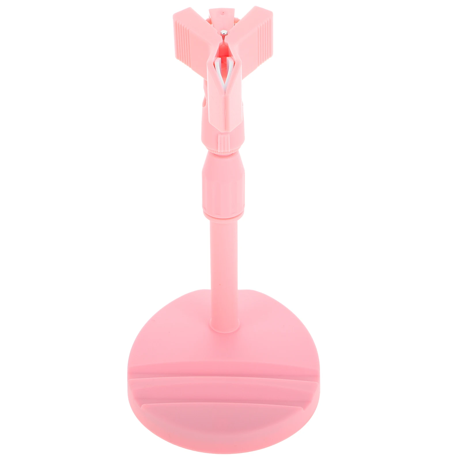 

Handheld Baking Lamp Bracket Pink Plastic 360Degree Rotation Telescopic Nail Art Drying Stand Manicure Lamp Stand Nail Polish