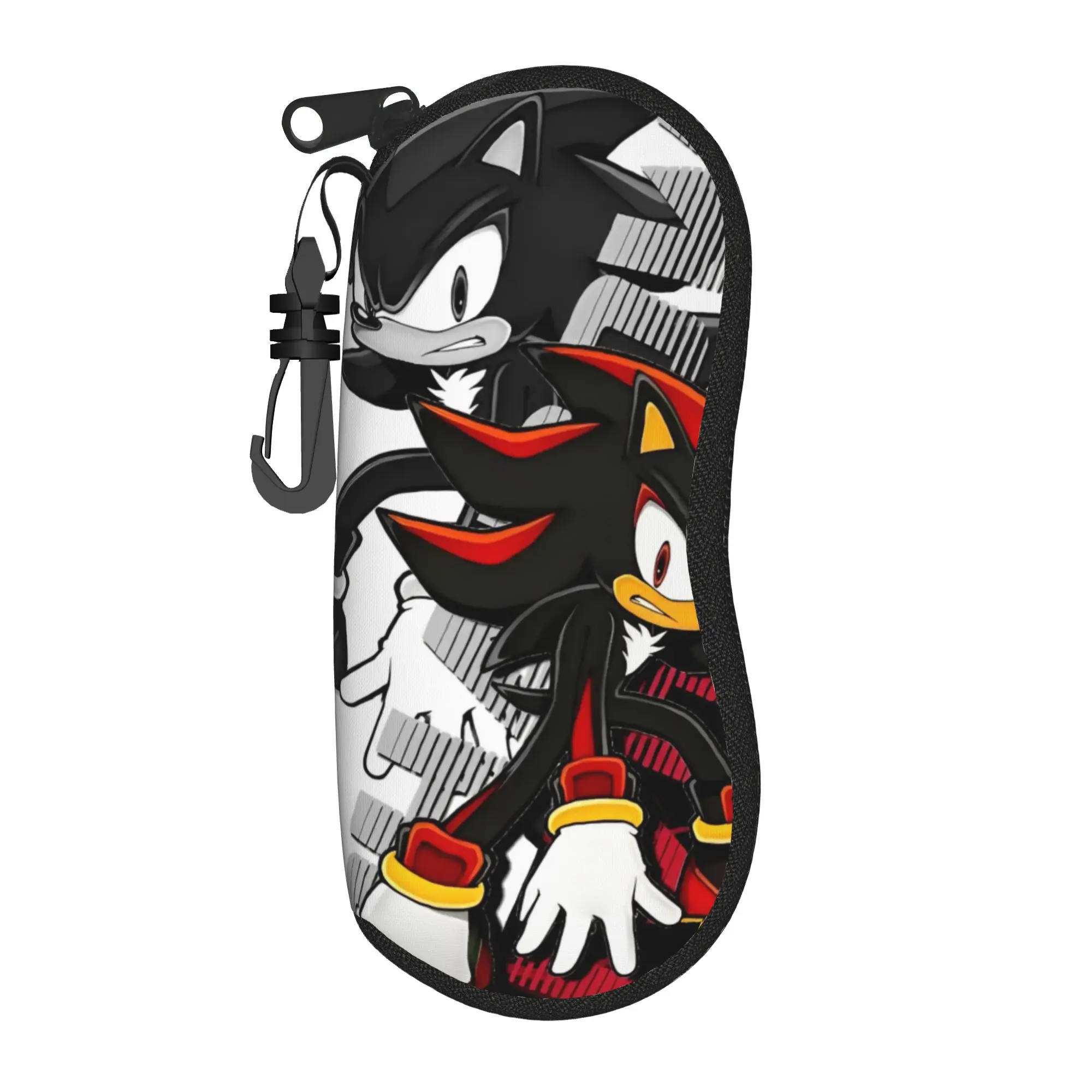The Hedgehog Shadow Games Glasses Case Men Women Waterproof Zipper Cartoon Glasses Box Ins Eyeglasses Box