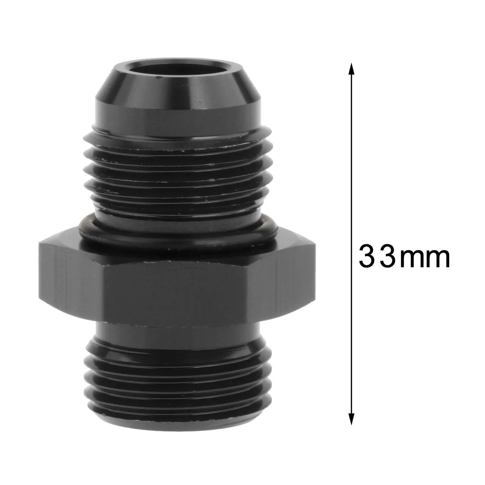 8AN Male Flare to 8AN Fuel Pump Rail Line AN Fitting Orb for Durable Assembly Easy to Mount High Performance Professional