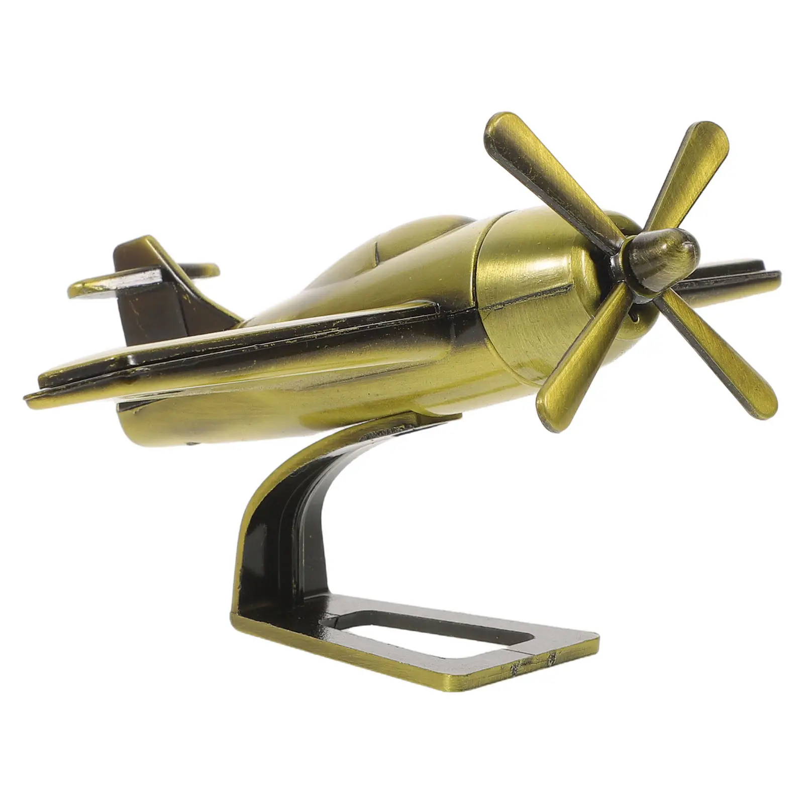 

Mini Retro Diecast Airplane Propeller Aircraft Decorative Metal Plane Birthday Party Living Room Study