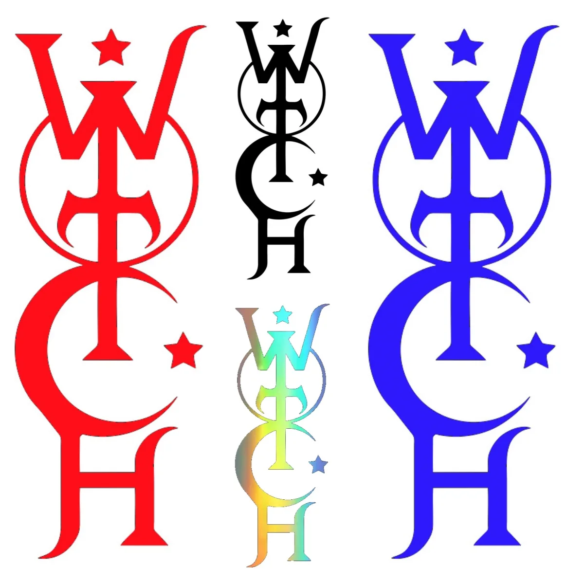 

Witch Logo Car Sticker Waterproof Vinyl Decal Car Body Bumper Rear Window Laptop Decors