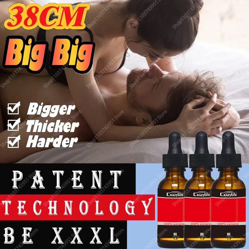 

Men's massage oil with pure natural and safe formula, efficient patented technology