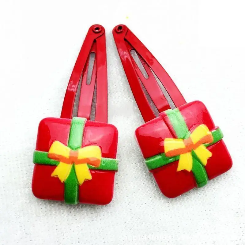 

1Pc Women Girls Cartoon Christmas Hairpins Snowman Santa Hair Clip