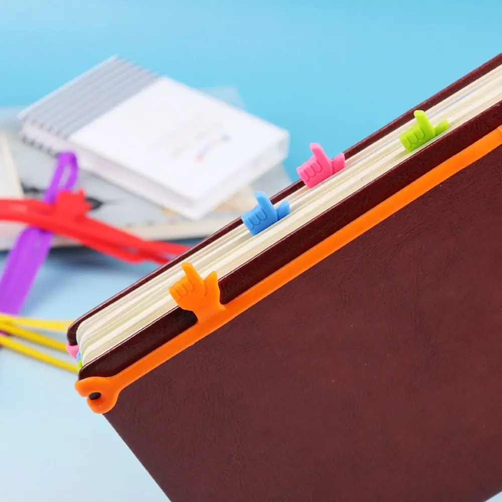 1 قطعة إصبع الإشارة المرجعية قابل للسحب مرنة ضمادة علامة الصفحة كتاب كليب تحديد حبل الإبداعية التعلم القرطاسية