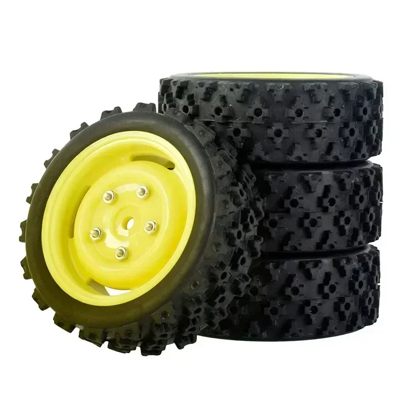 Ruote per auto da corsa RC 1/10 Pneumatici da rally e pneumatici da strada 12mm esagonali per WLtoys 144001 144002 MJX 16207 16208 WPL C24-1 C54