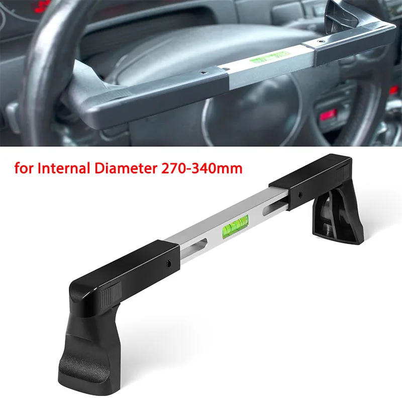 Steering Wheel Level Bar Tool-Universal, for Passenger Cars, Vans with Steering Wheel Internal Diameter 270-340mm, Spring-Loaded