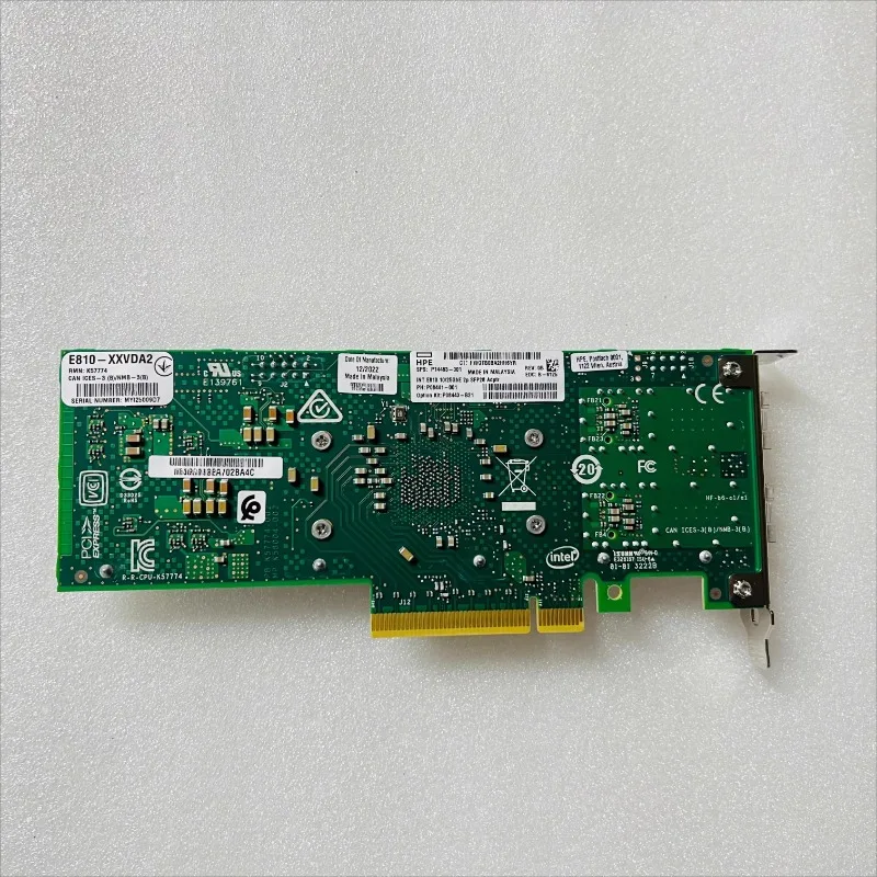 Parts for HPE E810XXVDA2 10/25G 2P SFP28 Ethernet network interface card P08443-B21 P14483-001