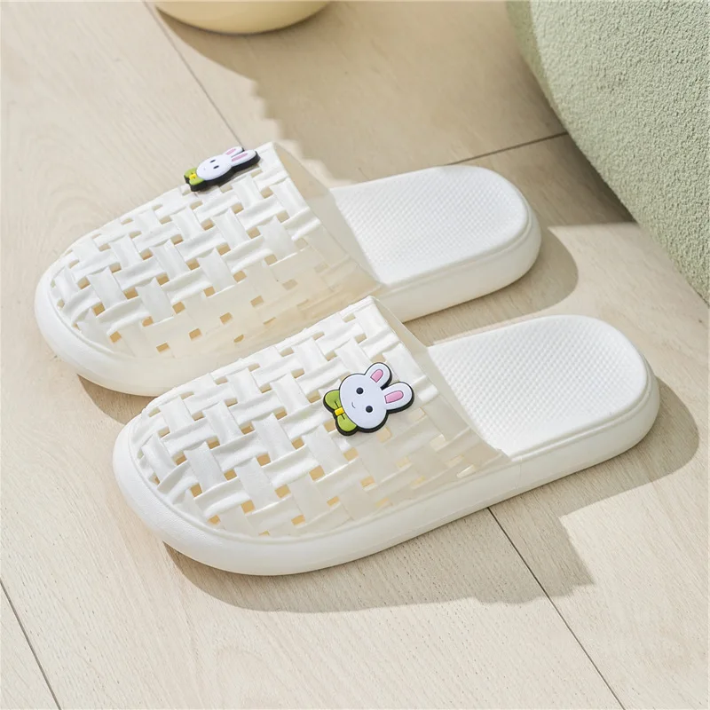 شباشب أرنب مقاومة للانزلاق للنساء، أحذية للرحلات، شباشب على شاطئ البحر