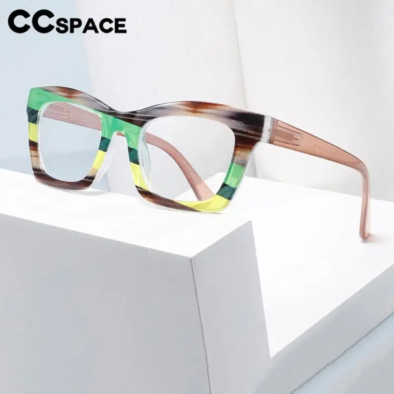P57567 Fashion Color-Blocked Photochromic Reading Glasses Casual Optical Presbyopia Eyeglasses Diopter +50+100+150+200+300+350