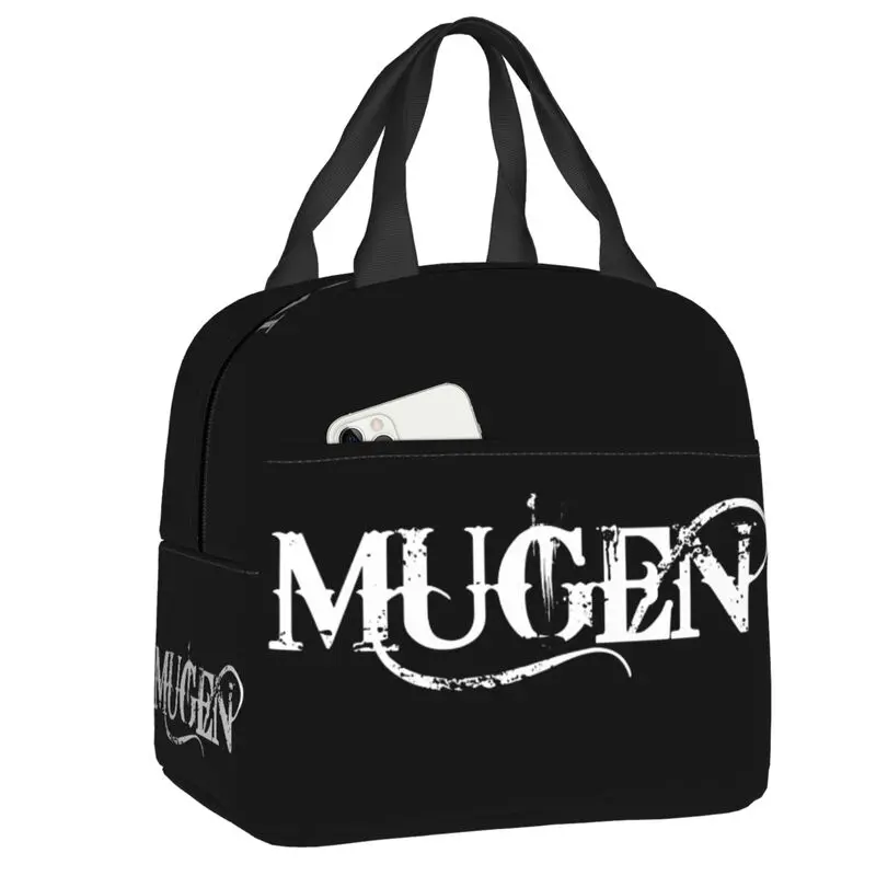 

Custom Mugen Power Lunch Bag Men Women Game Engine Cooler Warm Insulated Lunch Boxes for Children School