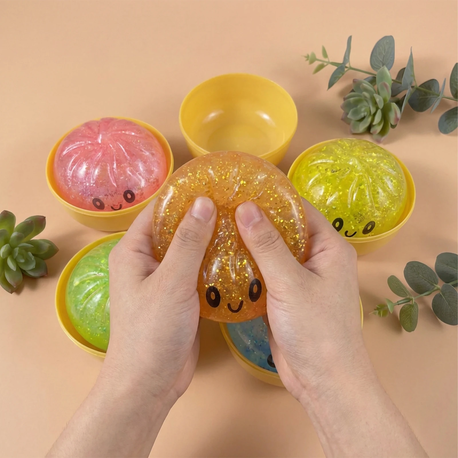 

Мягкие сенсорные игрушки-антистресс с пайетками, имитирующие медленное восстановление формы, для снятия напряжения и ASMR-терапии