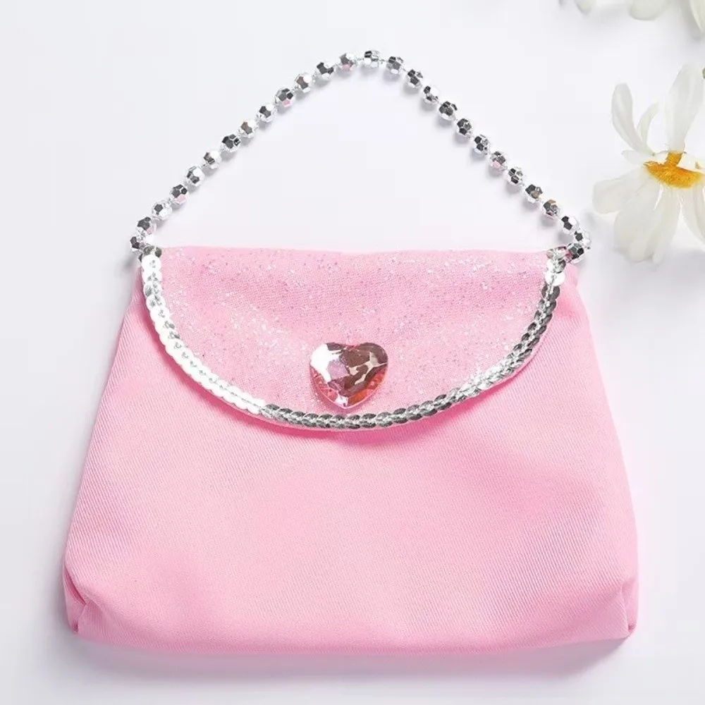 Multicolor Princess Handbag Snowflake Pattern 1pc Coin Purse Baby Girl's Size Peach Heart Design Phone Bag Photography Props