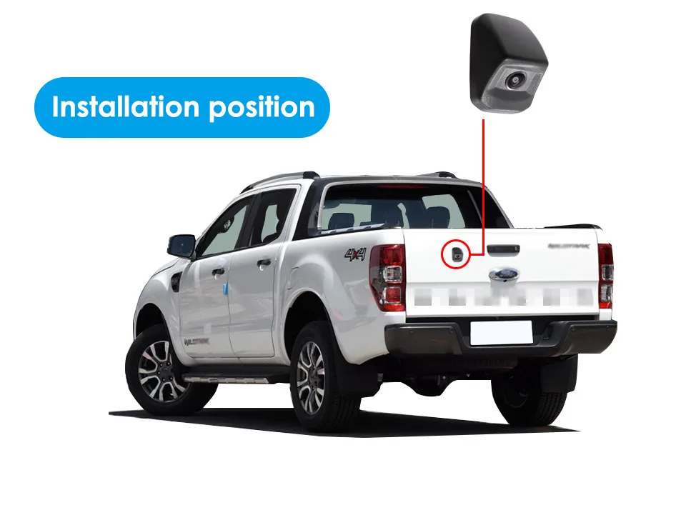 1080P Auto-Rückfahrkamera für Toyota Hilux D4D Pickup Truck Rückfahrkamera Einparkhilfe-Kamera CCD – Detail 11