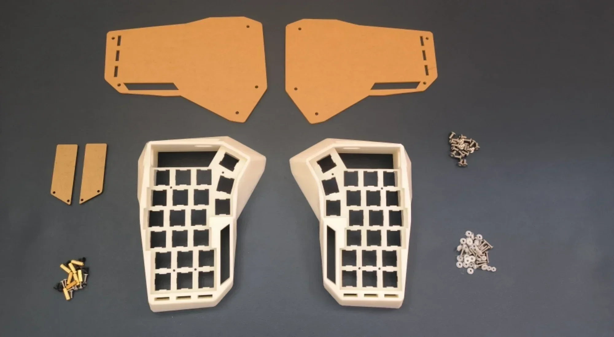 Imagem -04 - Custom Horn e Dividir Kit Teclado Faça Você Mesmo Acrílico Case Cereja v3 Gaming Acessórios Material Pcb Corne Crkbd
