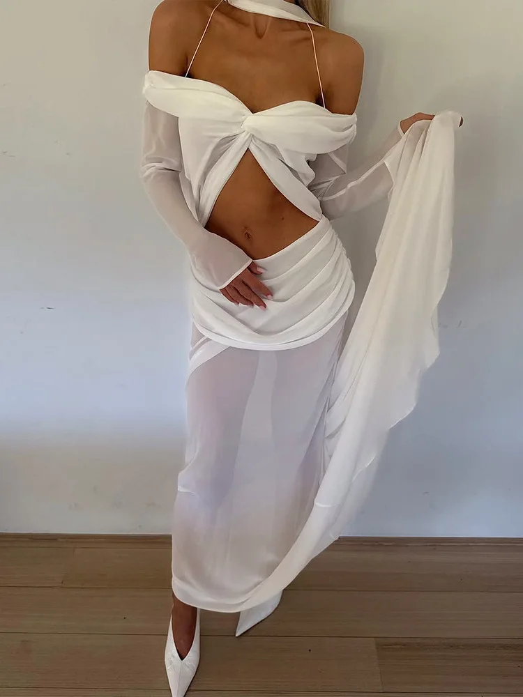 

Сексуальное облегающее плиссированное платье с высокой талией и длинными рукавами, однотонное, F358, китайский бренд, повседневное, цельное платье