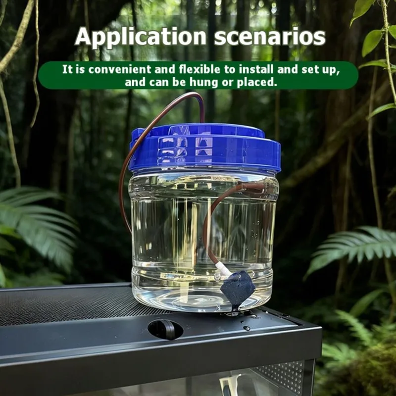 NEW HOT In Stock-Reptile Drip Waterer 1300Ml With Adjustable Drip Controller, Suction Cup Auto Water Feeder For Chameleon Plants