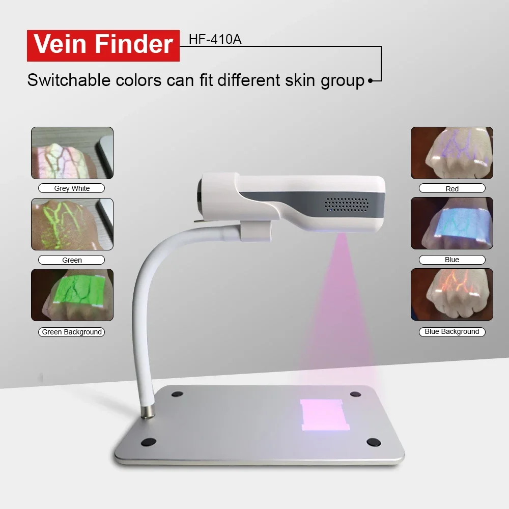 HF-410A Vein Finder Device Locator Handheld Portable Near-Infrared Blood Vessel Display Nurse Intravenous Injection Aids