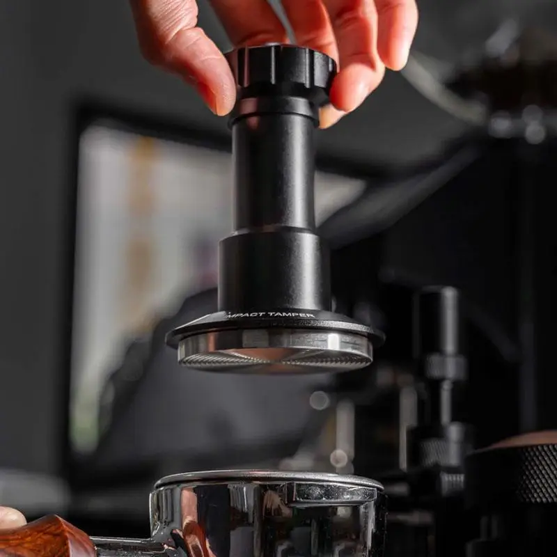 51/53/58.35mm Coffee Impact Tamper Powder Powder Pressing Hammer Adjustable Constant Pressure Rotating Coffeetamping Hammer