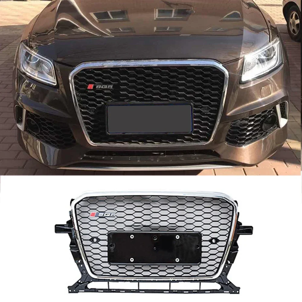Para Q5 SQ5 2013 2014 2015 2016 2017, Parrilla delantera para Q5, rejillas ABS, rejillas de parachoques delantero, accesorios de
