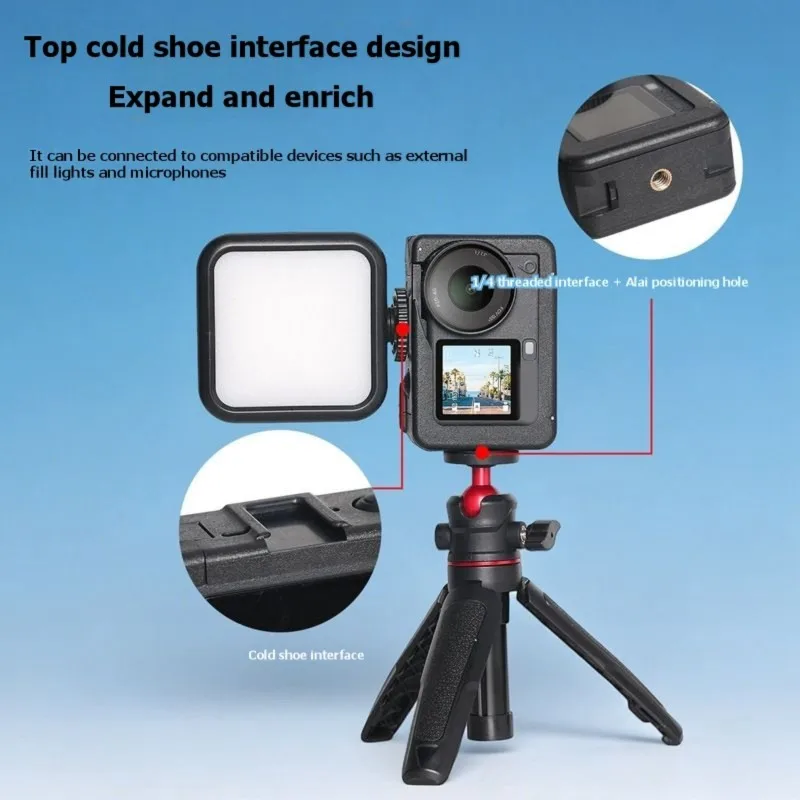 

A99E-Protective Cage For DJI Action 6 Multi-Functional Expansion Frame Drop-Proof Scratch-Resistant Protective Case