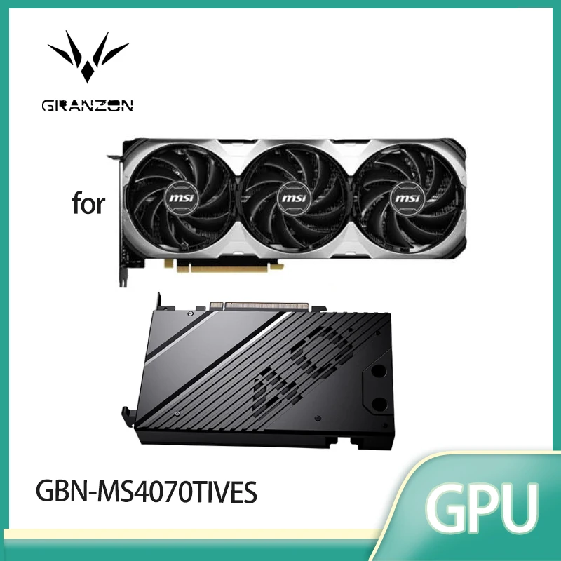 Granzon Water Block for MSI GeForce RTX 4070 Ti VENTUS 3X 12G OC GPU Card / Chrome-plated Red Copper Process GBN-MS4070TIVES