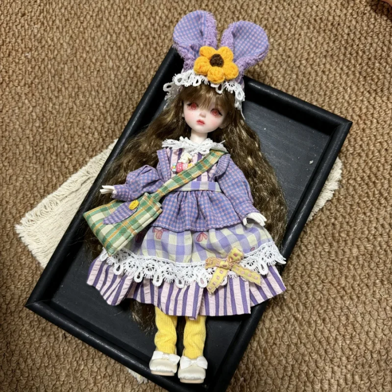 1/6 BJD Doll Clothes Accessories Ghost Mum, Small Fresh Top+Trousers+Headdress Set/Sweet Lolita Dress For 30cm BJD Doll Dress Up