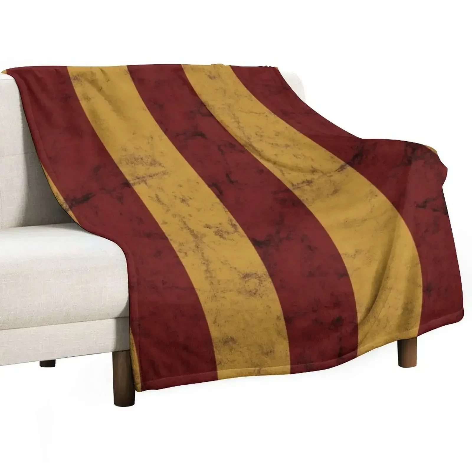 

New Vintage Red and Gold Geometric Striped Pattern Throw Blanket Personalized Gift Cute Blankets