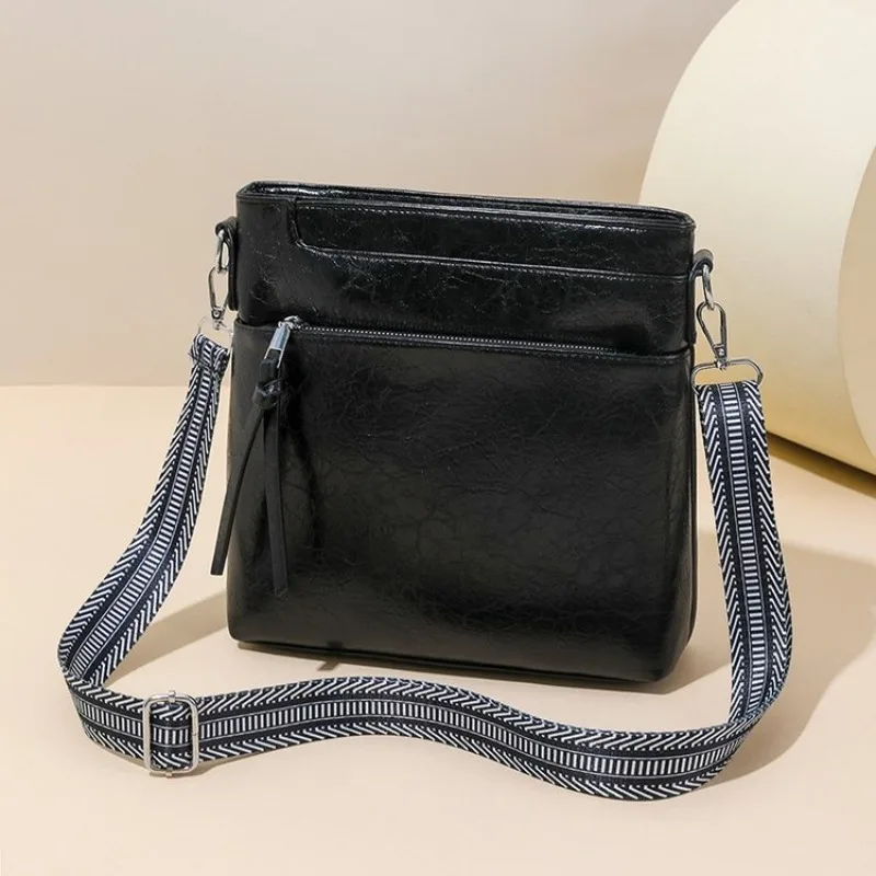 Luxury Brand Famous Designer Diaper Bag For Women Elegant Leather Crossbody Handbag Classic Vintage Style Large Capacity