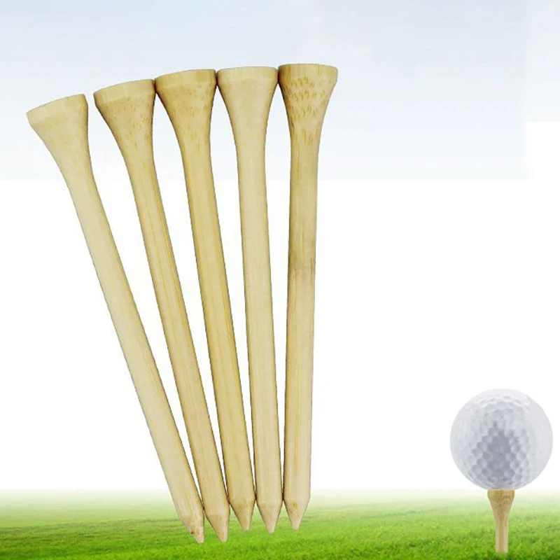 10 Count Golf Tees Bamboo Tee Golf Balls Holder 4 Sizes Available Stronger than Wood Tees Drop Ship 42mm 54mm 70mm 83mm